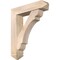 Ekena Millwork Olympic Arts and Crafts Smooth Bracket w/ Offset Brace, Douglas Fir, 7 1/2"W x 32"D x 38"H BKT0806X32X38OLY03SDF - alternate 1